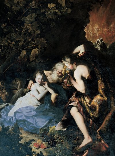 Lot Inebriated by His Daughters by Bartolomeo Guidobono